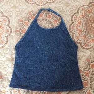 Blue sparkle halter